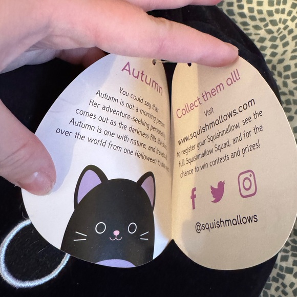 black and purple extra large squishmallow cat - Picture 4 of 5